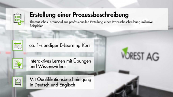 Prozessbeschreibung E-Learning Kurs Titelbild