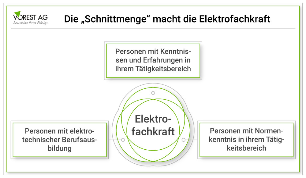 Ausbildung, Kenntnisse und Erfahrungen der Elektrofachkraft